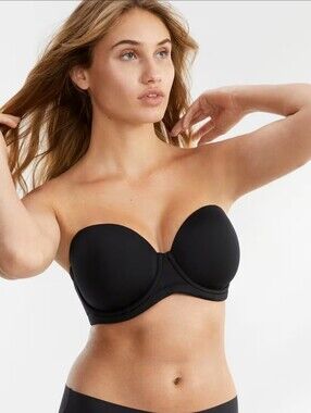 Wacoal 'Red Carpet' 34G Strapless Convertible Underwire Bra Black 854119 34DDDD